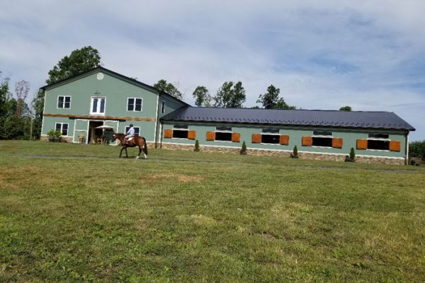 Win Green Cross country schooling barn in Northern Virginia